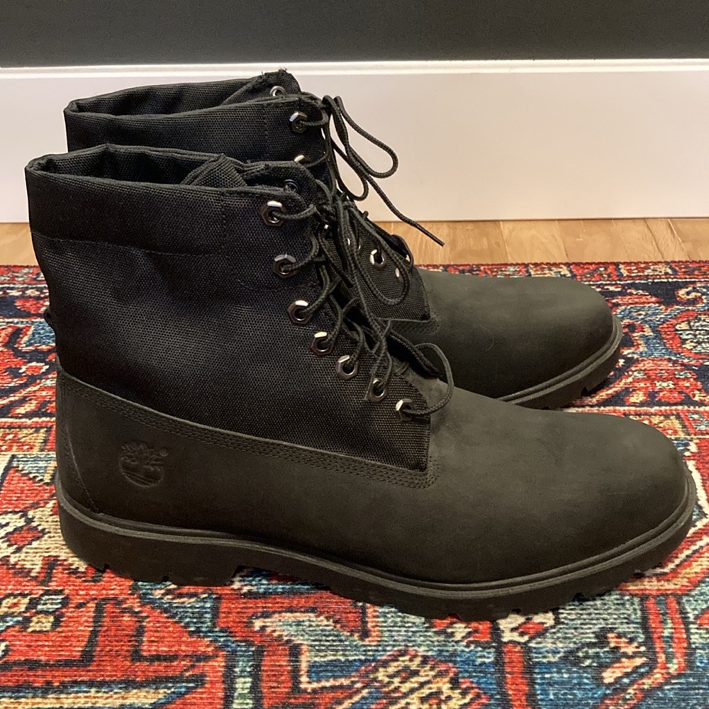 NEW Timberland Roll Top Boot Black 14 - Picture 4 of 7